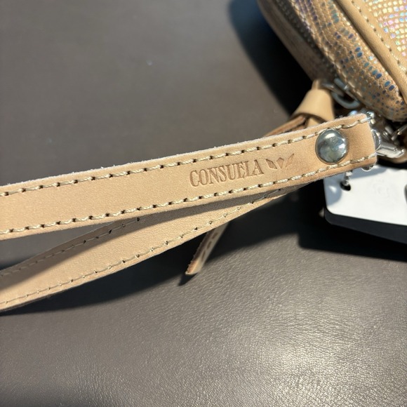 Consuela Wristlet Wallet Gloria Wrist Wallet Purse Rainbow Scales Faux Leather - Picture 2 of 15